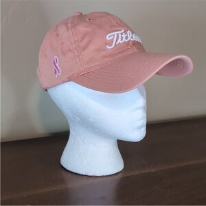 Titleist Pink Cap with Embroidered Logo